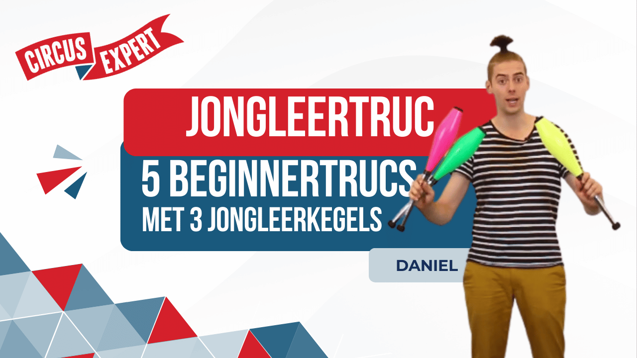 5 Beginnertrucs met 3 jongleerkegels | clubs | Jongleren | Tutorial