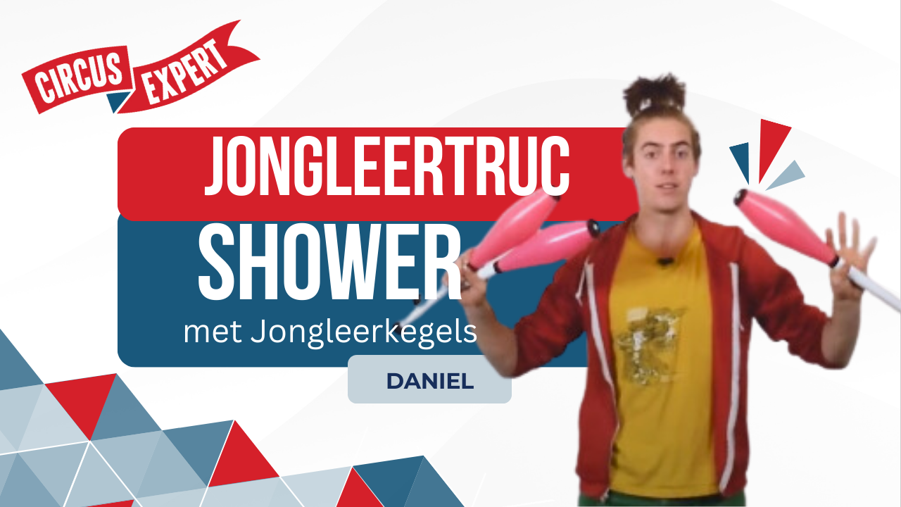 Jongleertruc Shower met Jongleerkegels