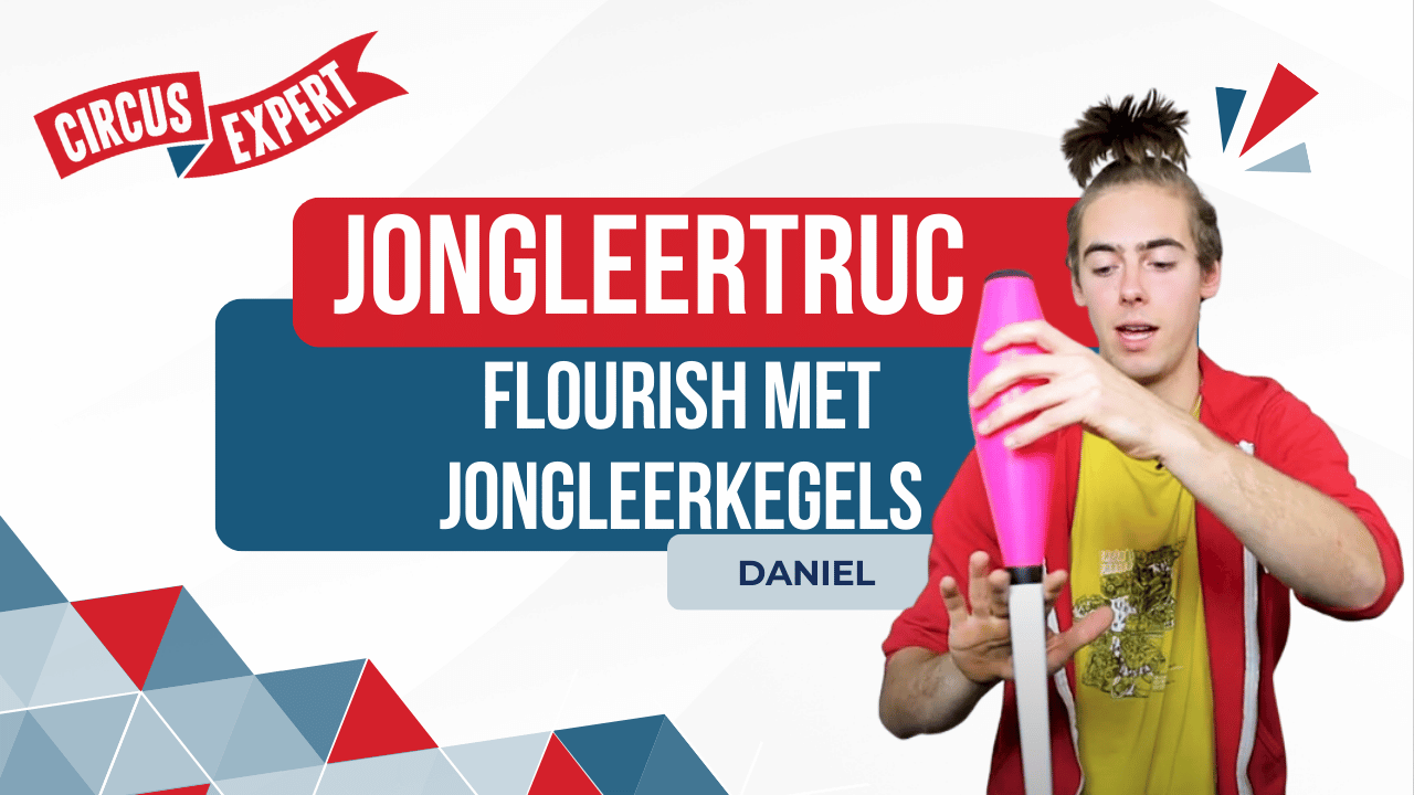 Jongleertruc: Flourish met jongleerkegels