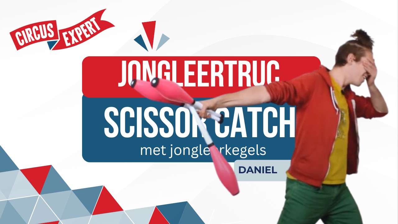 Jongleertruc: Scissor Catch met jongleerkegels