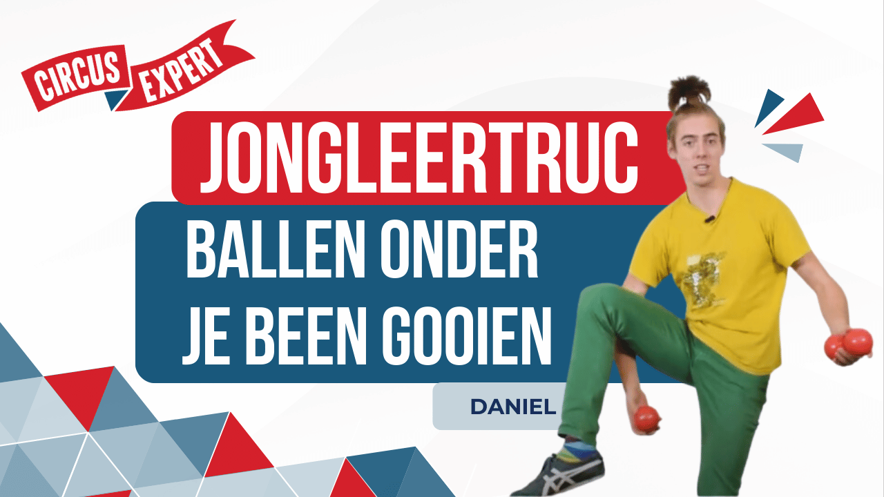 Jongleertrucje: Ballen onder je been gooien