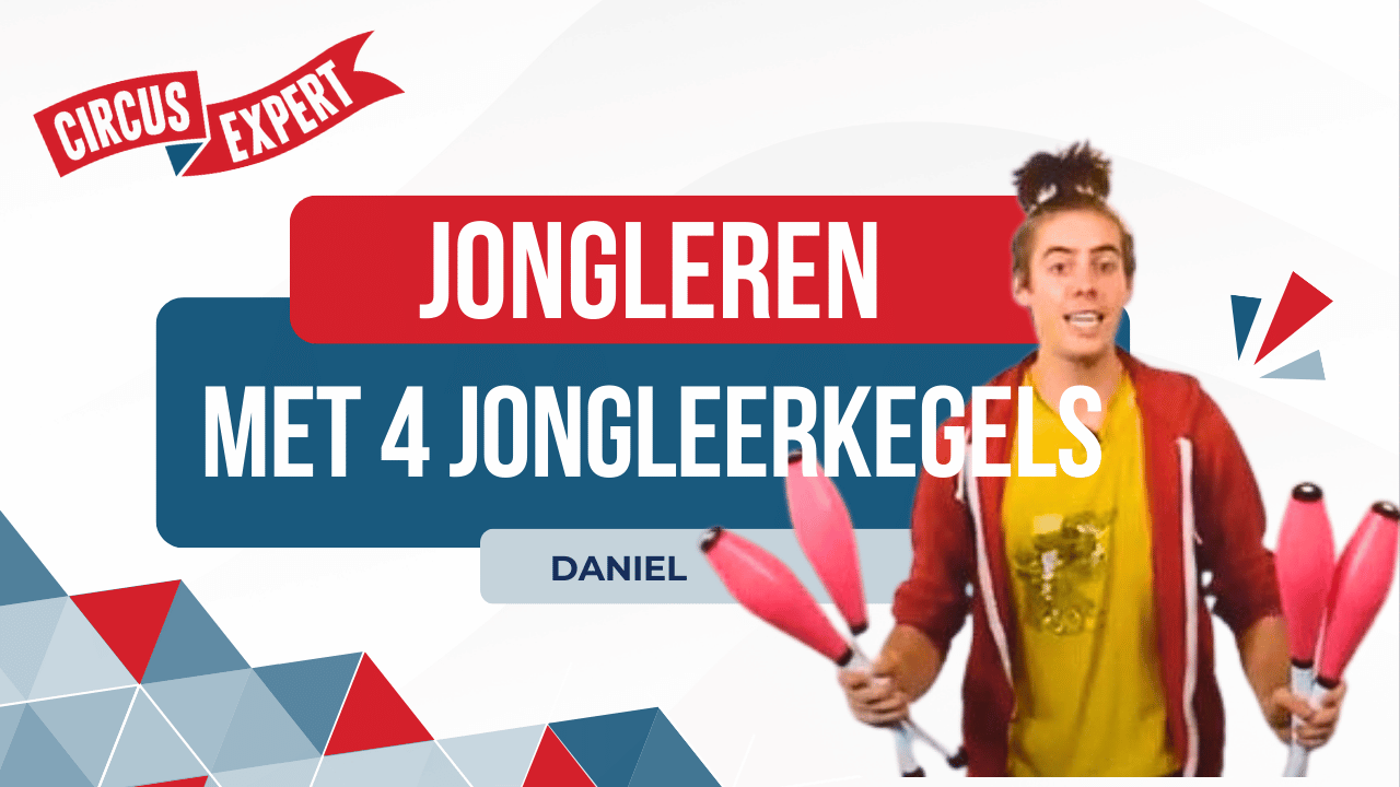 Jongleren met 4 Jongleerkegels